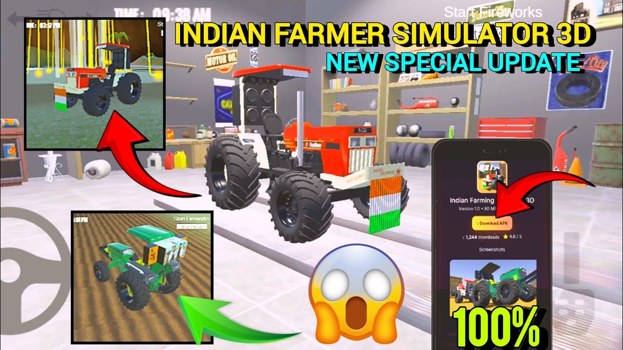 New Special Update 😍 Indian Farmer Simulator 3D All Rounder Game ✅