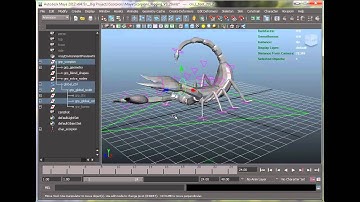 Scorpion Model and Rigging with Zbrush and Maya