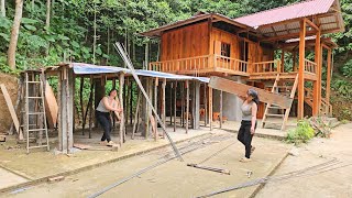 Full video: The process of building a beautiful concrete kitchen from scratch - Building a new life