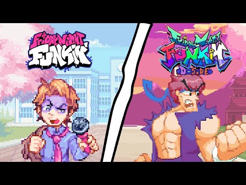 Friday Night Funkin' : Roses, but every time it's Senpai's turn, the remix changes | UTAU