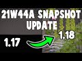 1.18 Minecraft Snapshot 21w44a | New Caves in Old Worlds, Redstone Chunks Removed!
