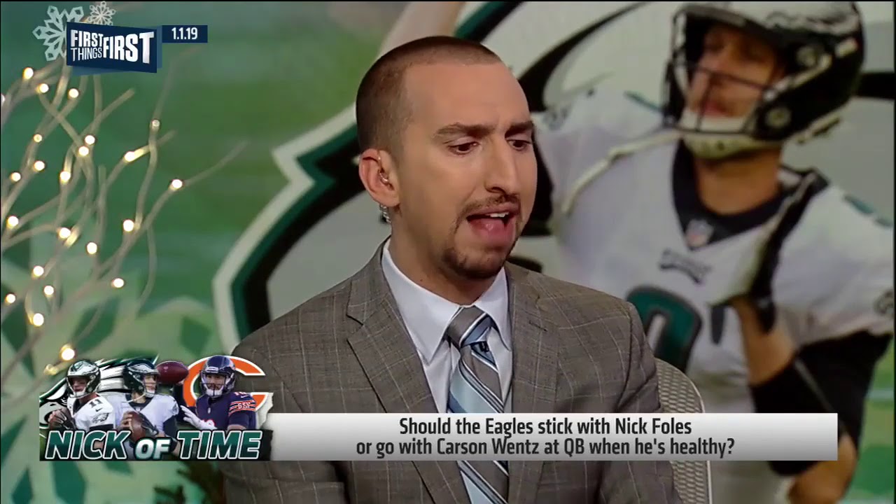 Nick Wright explains how Nick Foles starting for the Eagles benefits Carson Wentz   Jan 1, 2019