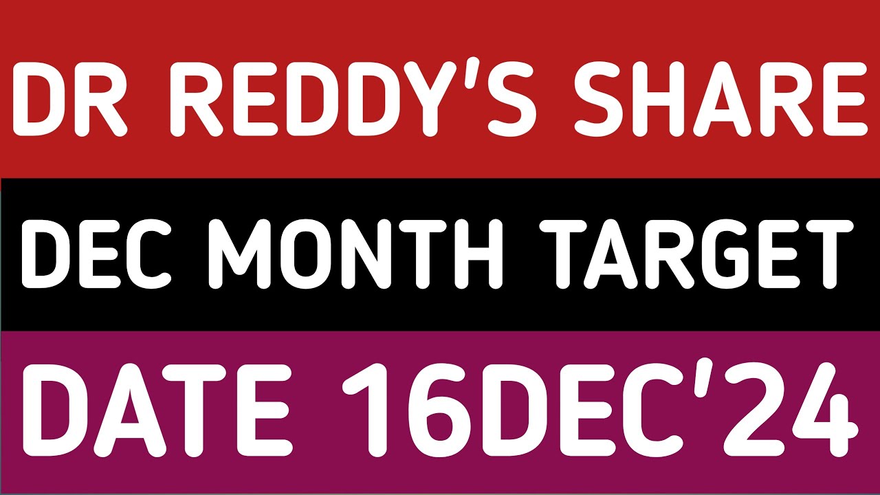 DR REDDY'S LABORATORIES STOCK LATEST NEWS 16DEC'24/DR REDDY SHARE ...