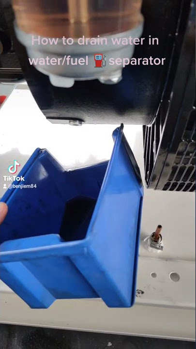 How to drain water from your ⛽ fuel water separator