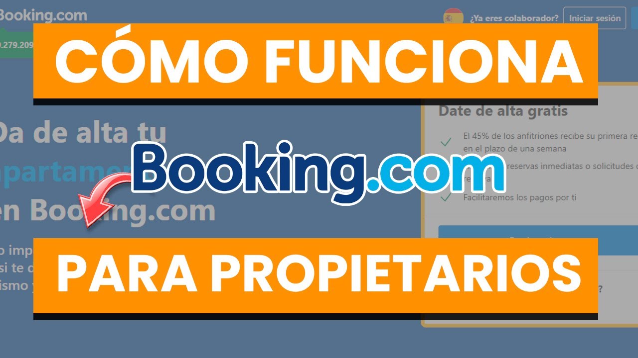 ➡️ Cómo funciona Booking para propietarios (publicar alojamientos)