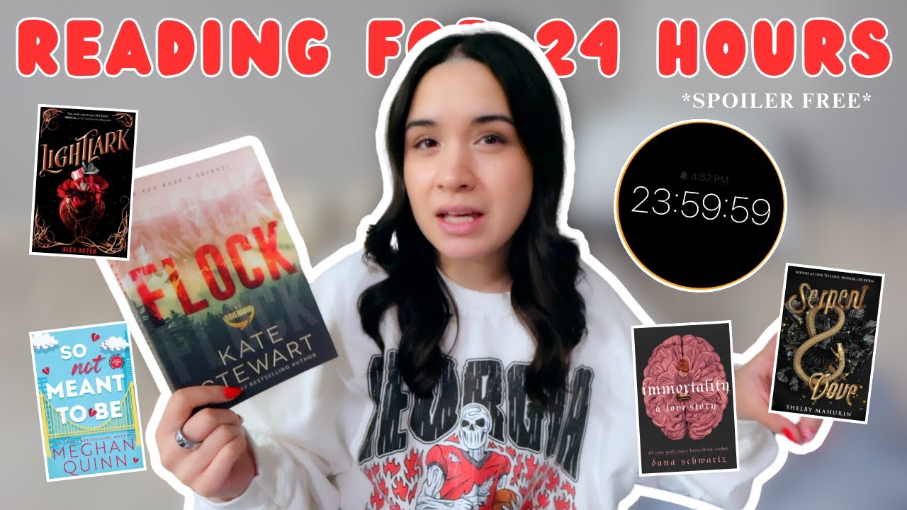 READING FOR 24 HOURS 📚⏰ | SPOILER FREE READING VLOG | FANTASY, ROMANCE ...