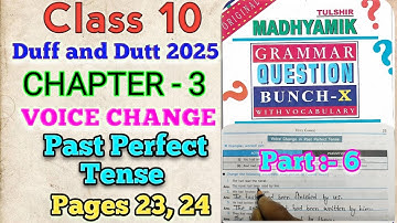 Class X Duff and Dutt Pages 23 & 24 | Chapter 3 Voice Change @ChandiSirTutorTime