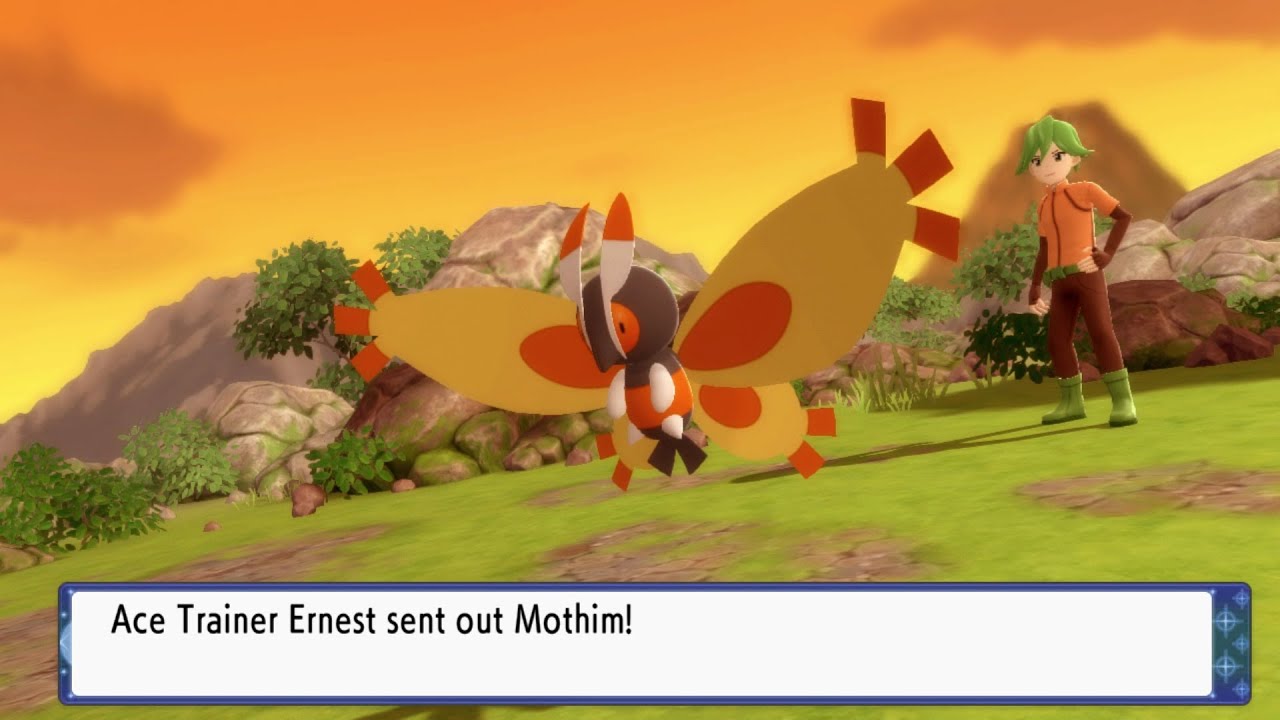 Where to find a trainer with #47 Mothim - Pokemon Brilliant