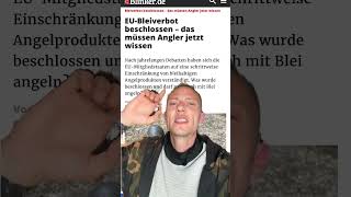 Bleiverbot für Angler in der Eu! #shorts #angeln #spinnfischen #bleiverbot