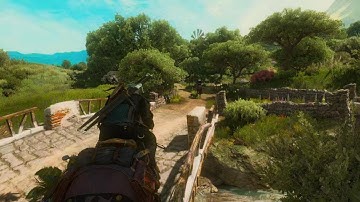 The Witcher 3 PS5 Foliage Pop in