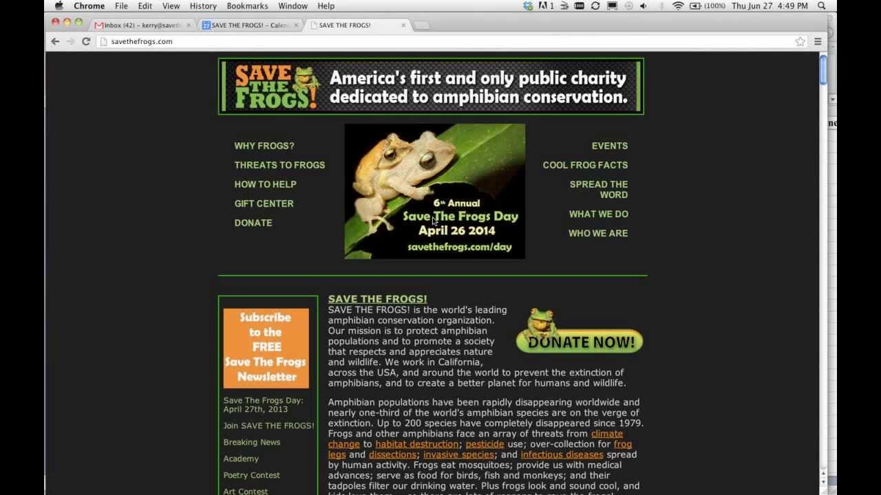 advisory meeting agenda SAVE THE FROGS! Advisory Committee Meeting 2013-06-27