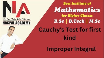 Cauchy test for first kind improper integral