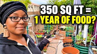 Can I Grow a YEAR'S SUPPLY of Food in Just 350 Sq Ft? | Garden Tour