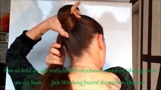 Jadedrache Haarschmuck  Mein Universaldutt: Easy Wrapped Bun (updo how to)