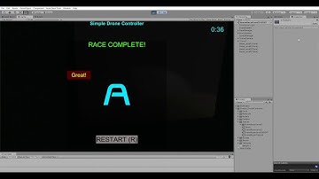 Unity Asset Store | Simple Drone Controller | Drone Course Night level