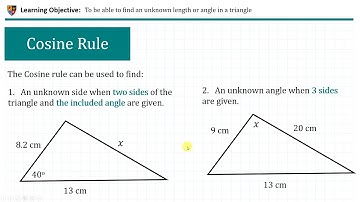 Sine and Cosine Rule   1 intro