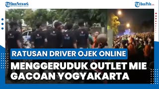 Ratusan Driver Ojek Online Menggeruduk Outlet Mie Gacoan Yogyakarta
