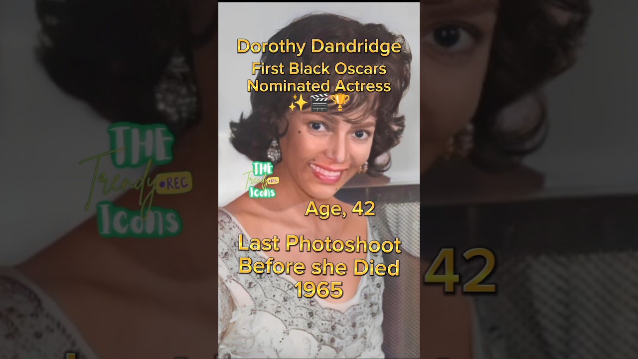 First Black Oscars Nominated Actress Dorothy Dandridge ✨🏆🎬 