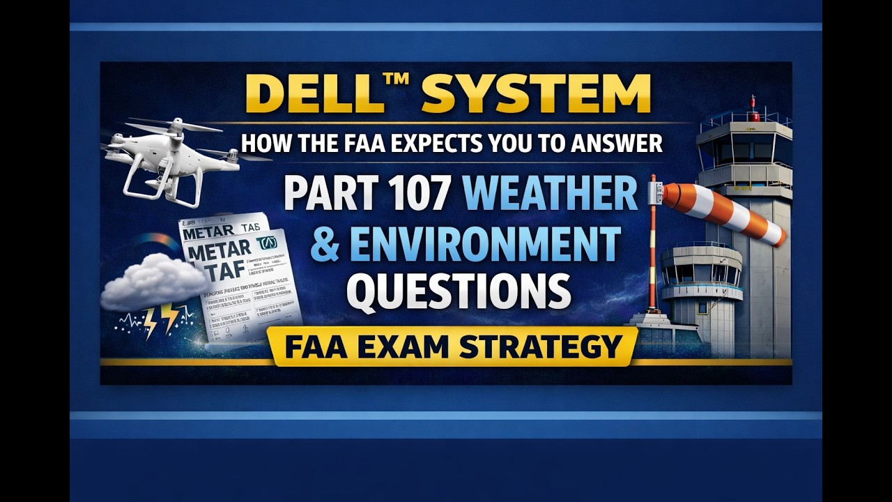 FAA Part 107 Exam Section 2: Weather & Environment| DELL System Drone Exam Logic Lens