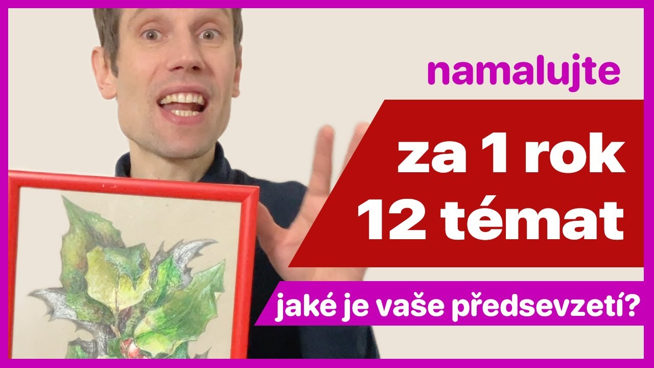 1 rok. 12 výtvarných témat. Nekonečno inspirace. 🎨