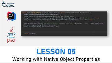 Lesson 05 - Working with Native Object Properties