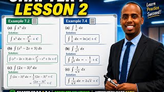 chapter 7: lesson 2 indefinite integral  (example 7.2 anad 7.3)