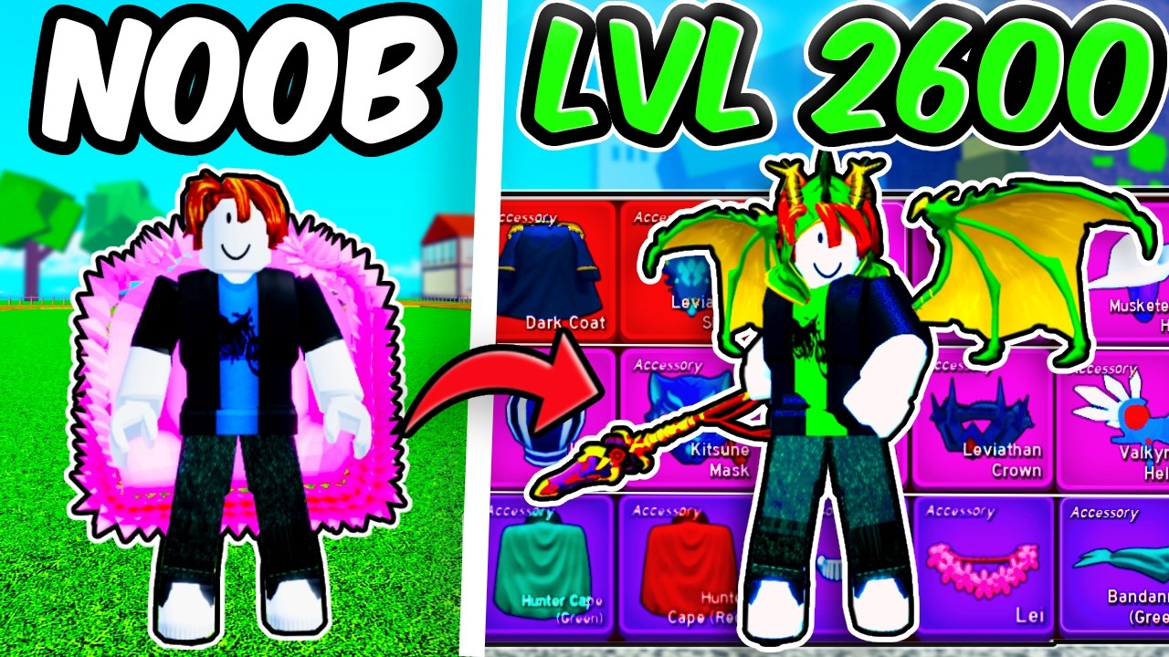 Noob To Max Getting EVERY Accessory In Blox Fruits