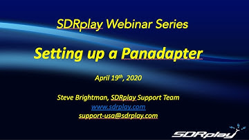 SDRplay Panadapter Webinar