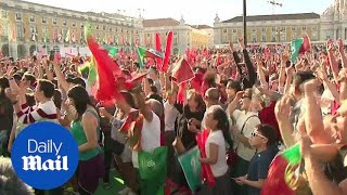 Fans Go Wild As Ronaldo Equalises For Portugal Against Spain