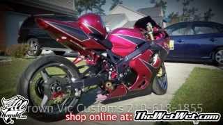 Gsxr 600 Custom Painted With Allkandy Lipstick Magenta & The Wet Wet