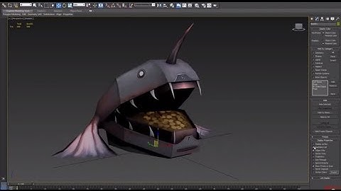 3DSMax - Sea Monster Themed Treasure Chest, With Hand Painted Textures...