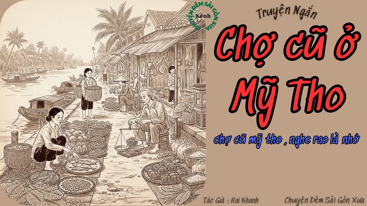 Chợ cũ ở Mỹ Tho | Chuyện Đêm Sài Gòn Xưa