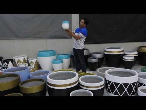 Video Chậu Xi Măng Đa Dạng Màu Sắc Để Ngoài Trời Bền Bỉ Với... - youtube