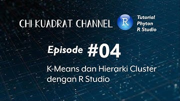 K Means dan Hierarki Cluster dengan R Studio