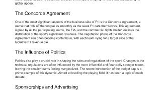 The Business and Politics of Formula 1 | Kamila Grabska