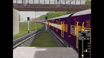 Special Pilgrim Express Train Departure From Nagpur Jn. || IR In MSTS Open Rail