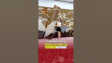 Tranh tráng gương 3d khổ lớn cho phòng khách #shorts #shortvideo