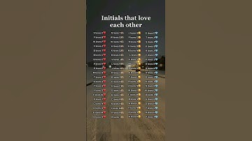 Initials that love each other #initials #initial #foryou #fyp