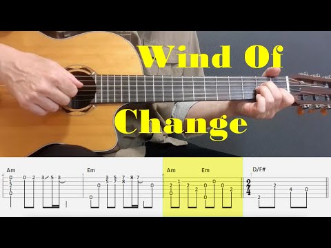 Wind Of Change - Scorpions - Fingerstyle guitar with tabs