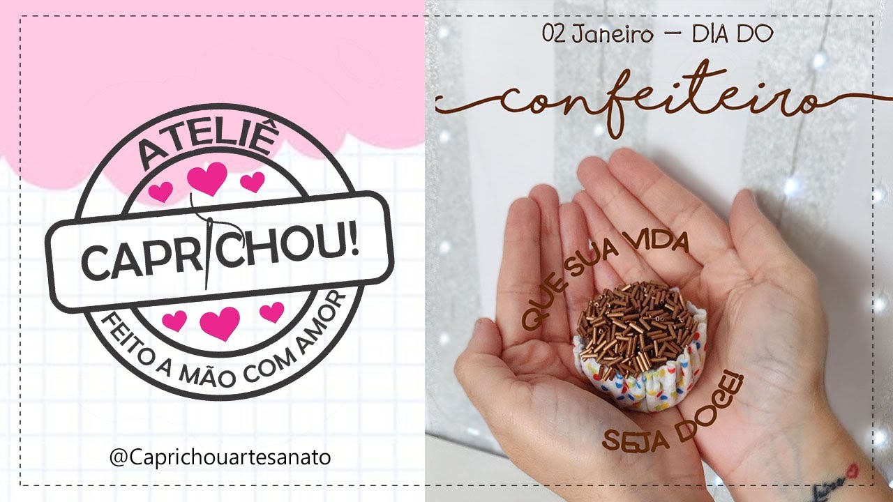 Brigadeiro em feltro