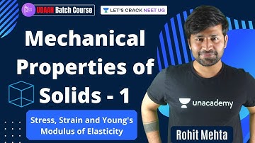 Mechanical Properties of Solids -1 | Stress, Strain and Young