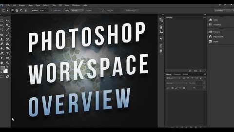 BASIC PHOTOSHOP WORKSPACE OVERVIEW | Photoshop for Beginners