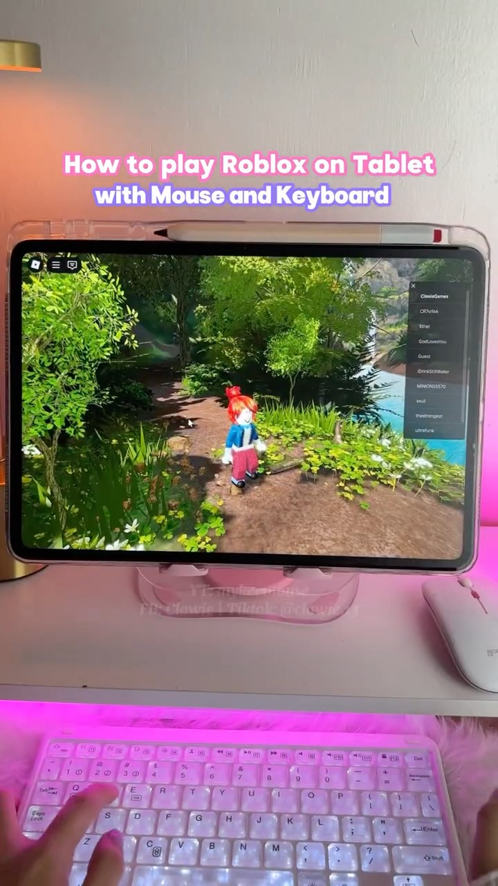 How To Play ROBLOX On Tablet Using Keyboard Roblox Oardefault 