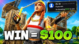 Win = $100 | Fortnite Challenge
