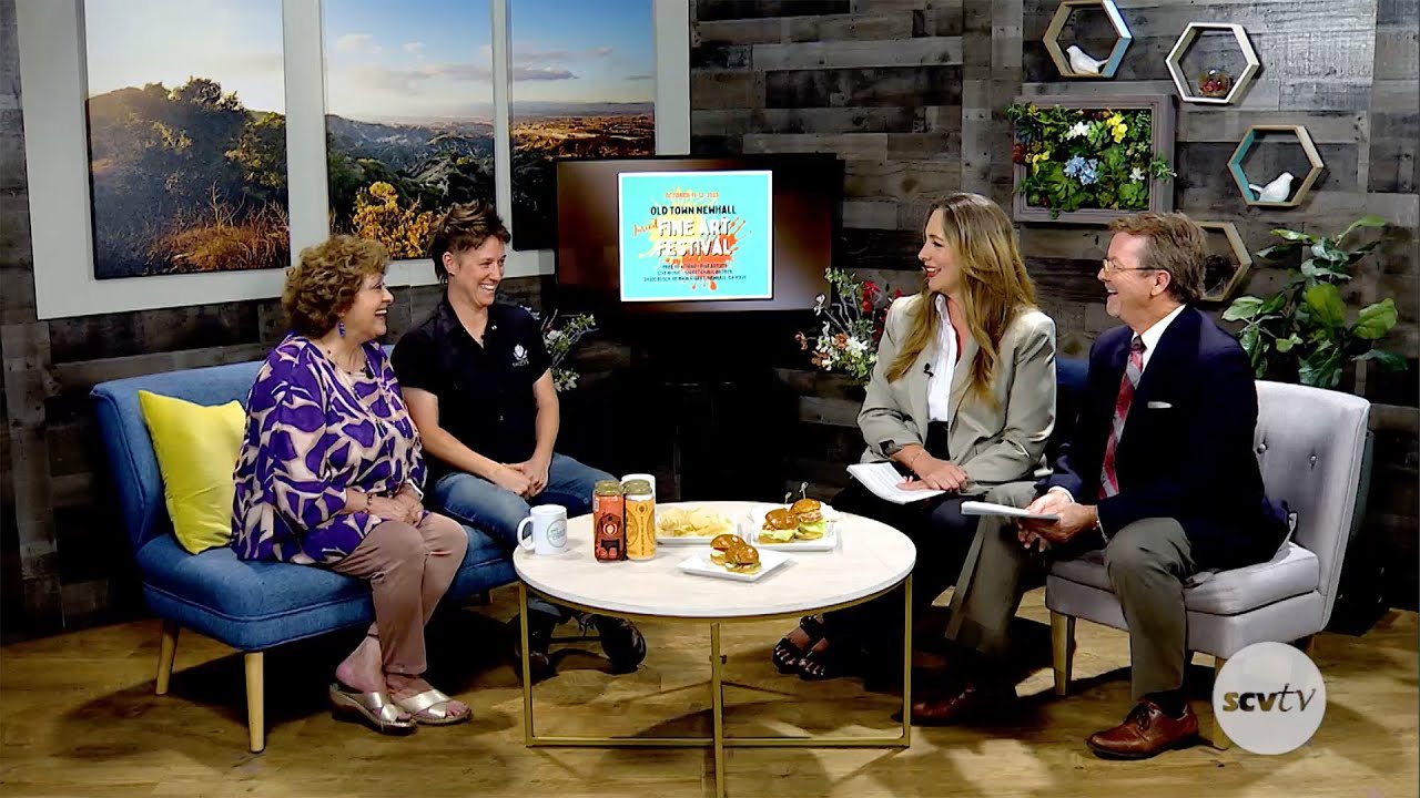 Discussing the Old Town Newhall Fine Art Festival on SCVTV's Community Corner