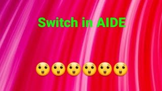 How to use Switch on AIDE to change linearlayout color