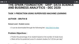 Celebrity THE SPARKS FOUNDATION -GRIP TASK 1 : Data Science and Business Analytics Profile