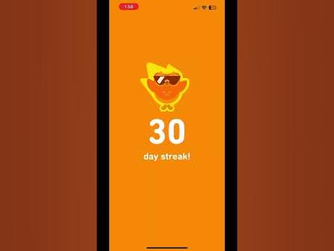 Duolingo 30-day streak - YouTube