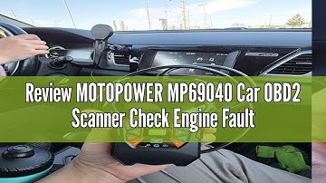 Review MOTOPOWER MP69040 Car OBD2 Scanner Check Engine Fault Code Reader Diagnostic Scan Tool, Black