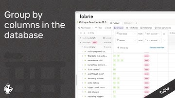 Fabrie database for designers: Group by